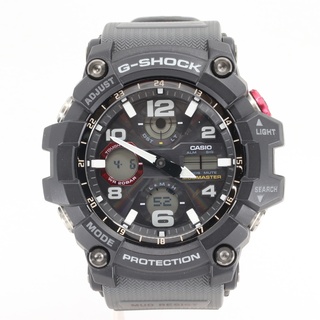 カシオ(CASIO)のITS939N8682Q 美品 カシオ G-SHOCK Gショック マッドマスター GwG-100 ソーラー メンズ 腕時計 フラック×レッド(腕時計(アナログ))