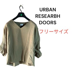 アーバンリサーチドアーズ(URBAN RESEARCH DOORS)の【アーバンリサーチドアーズ】ドルマリンシャツ　ブラウス　プルオーバー　カーキ(シャツ/ブラウス(半袖/袖なし))