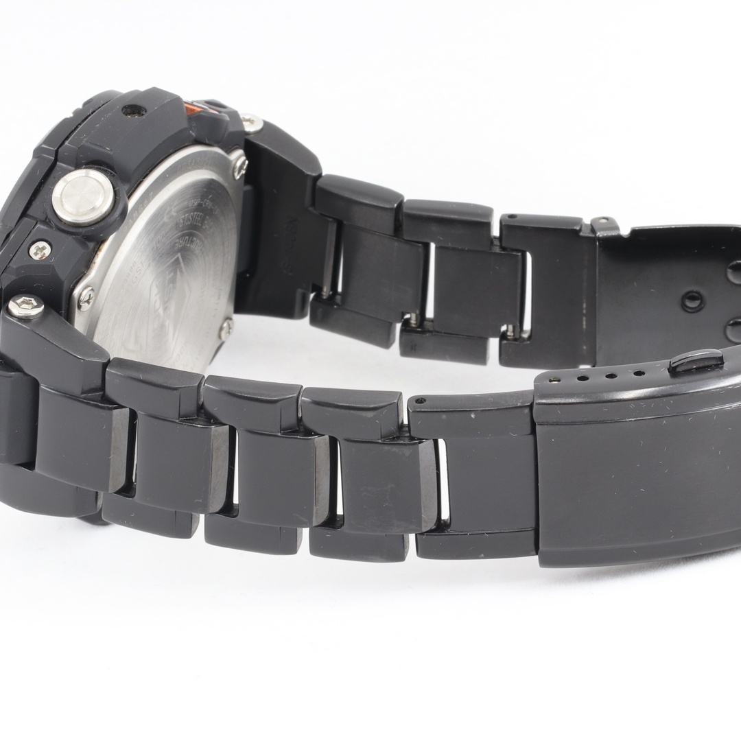 CASIO(カシオ)のITVY9Y7ZVQ3G カシオ G-SHOCK Gショック Gスチール GST-B100 2388B-S07W ソーラー メンズ ブラック×オレンジ メンズの時計(腕時計(アナログ))の商品写真