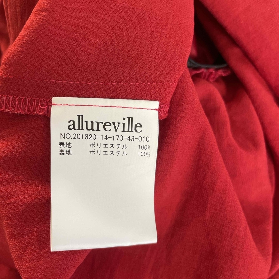 allureville(アルアバイル)の☆アルアバイル　ロングワンピース赤　ギャザー☆ レディースのワンピース(ロングワンピース/マキシワンピース)の商品写真