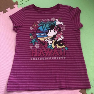 ディズニー(Disney)のミニーちゃん柄　Tシャツ(Tシャツ/カットソー)