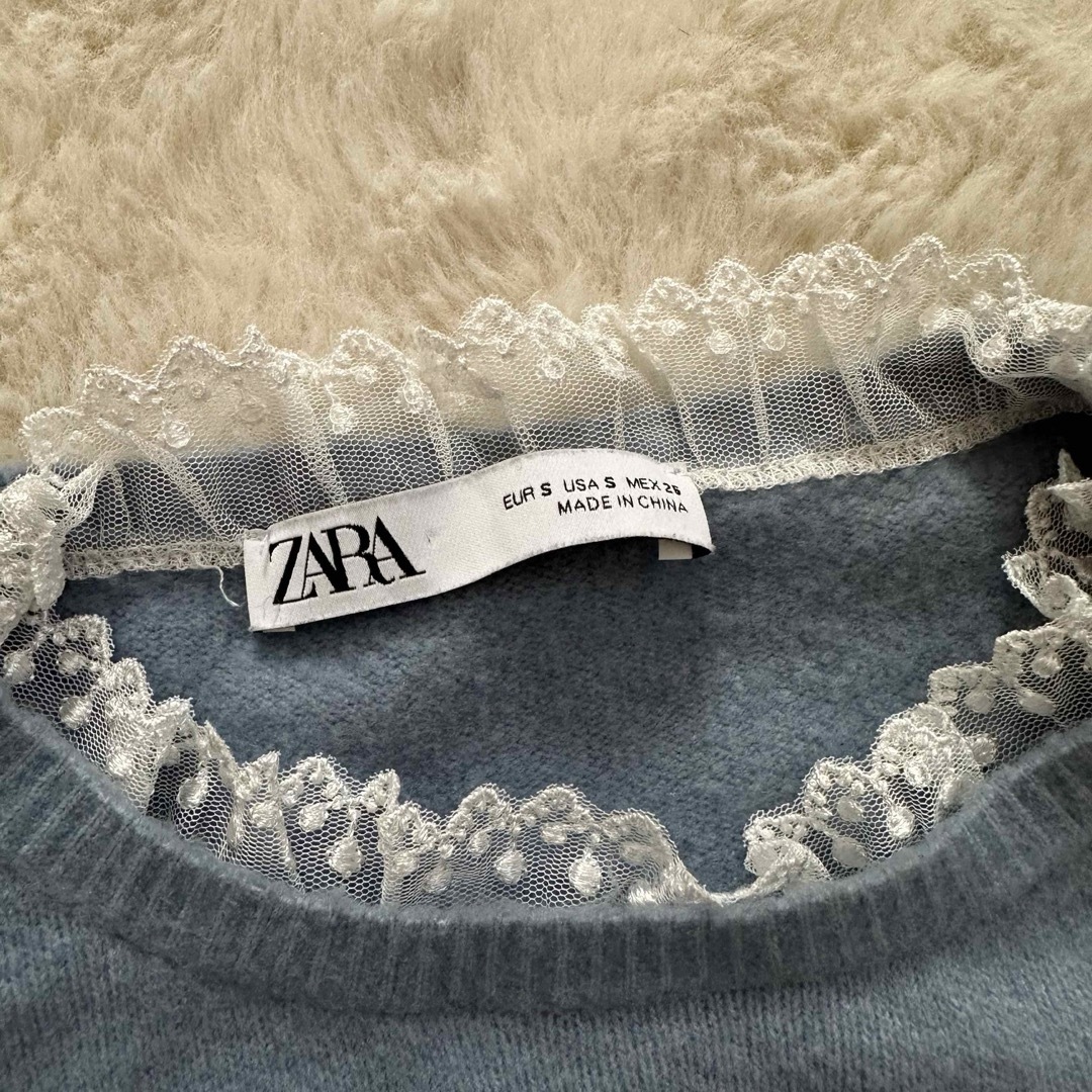 ZARA(ザラ)のレース付きニット レディースのトップス(ニット/セーター)の商品写真