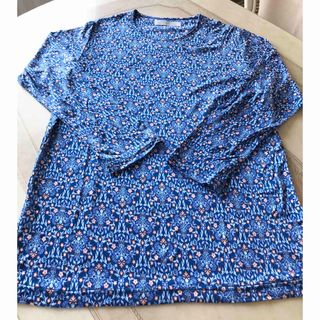 Wacoal - ワコール　長袖ルームウェア　絹100%   小花柄🌼　ブルー💙　サイズM