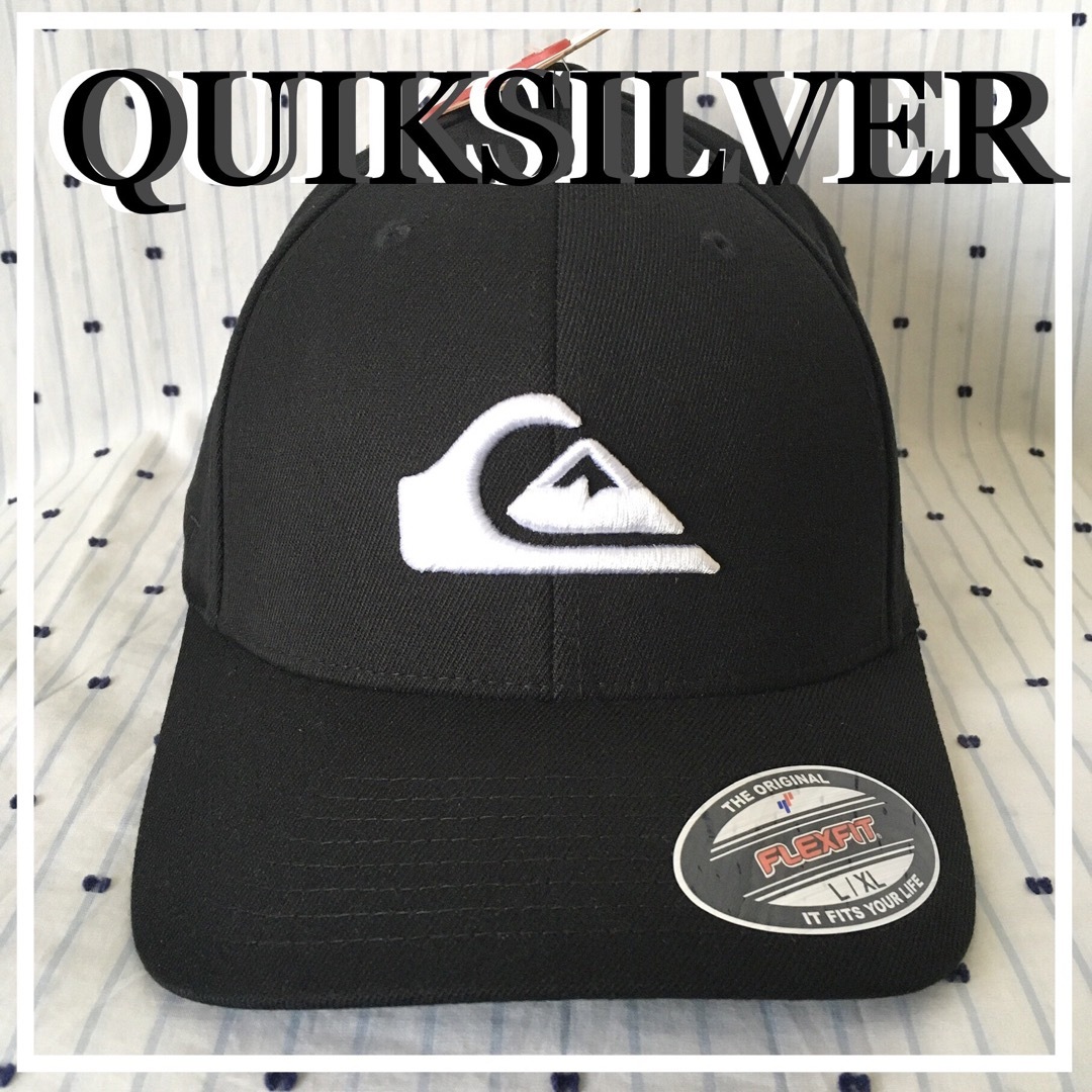 QUIKSILVER(クイックシルバー)のQUIKSILVERクイック限定エンボスアイコンフレックスフィットキャップ帽子 メンズの帽子(キャップ)の商品写真