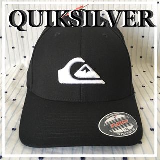 クイックシルバー(QUIKSILVER)のQUIKSILVERクイック限定エンボスアイコンフレックスフィットキャップ帽子(キャップ)