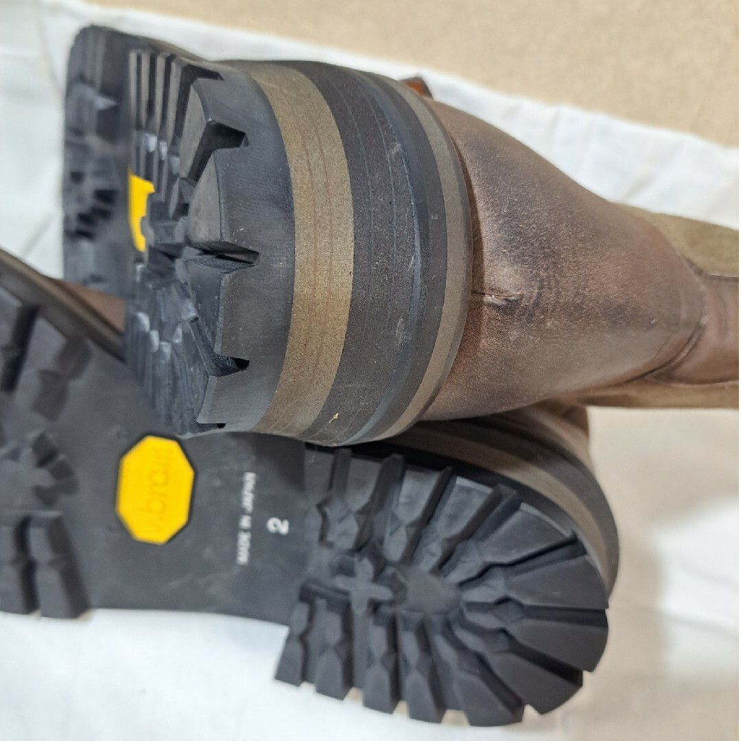 glamb(グラム)の未使用　glamb　ボア付きエンジニアブーツ　ダークブラウン メンズの靴/シューズ(ブーツ)の商品写真