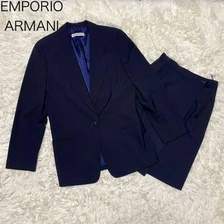 エンポリオアルマーニ(Emporio Armani)の【エンポリオアルマーニ】スーツ セットアップ ジャケット スカート L 紺(スーツ)