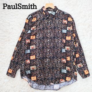 ポールスミス(Paul Smith)の大人気デザイン　Paul Smith　ポールスミス　総柄シャツ　万年筆　L(シャツ)