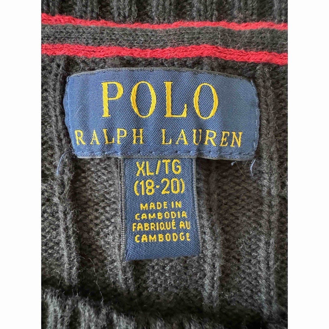 POLO RALPH LAUREN(ポロラルフローレン)のラルフローレン 黒 ニット メンズ メンズのトップス(ニット/セーター)の商品写真