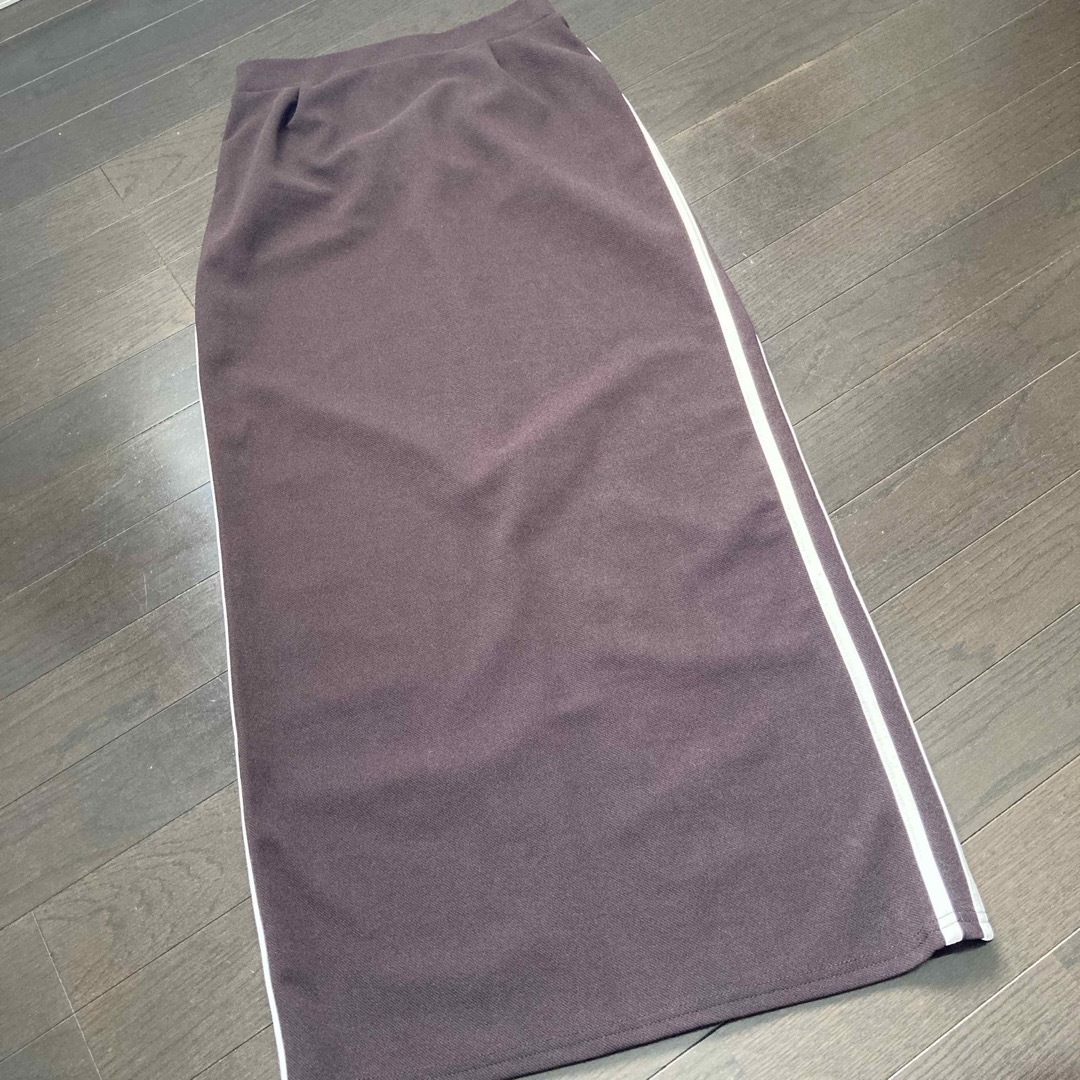 しまむら(シマムラ)のしまむら サイドライン スカート(ブラウン) レディースのスカート(ロングスカート)の商品写真