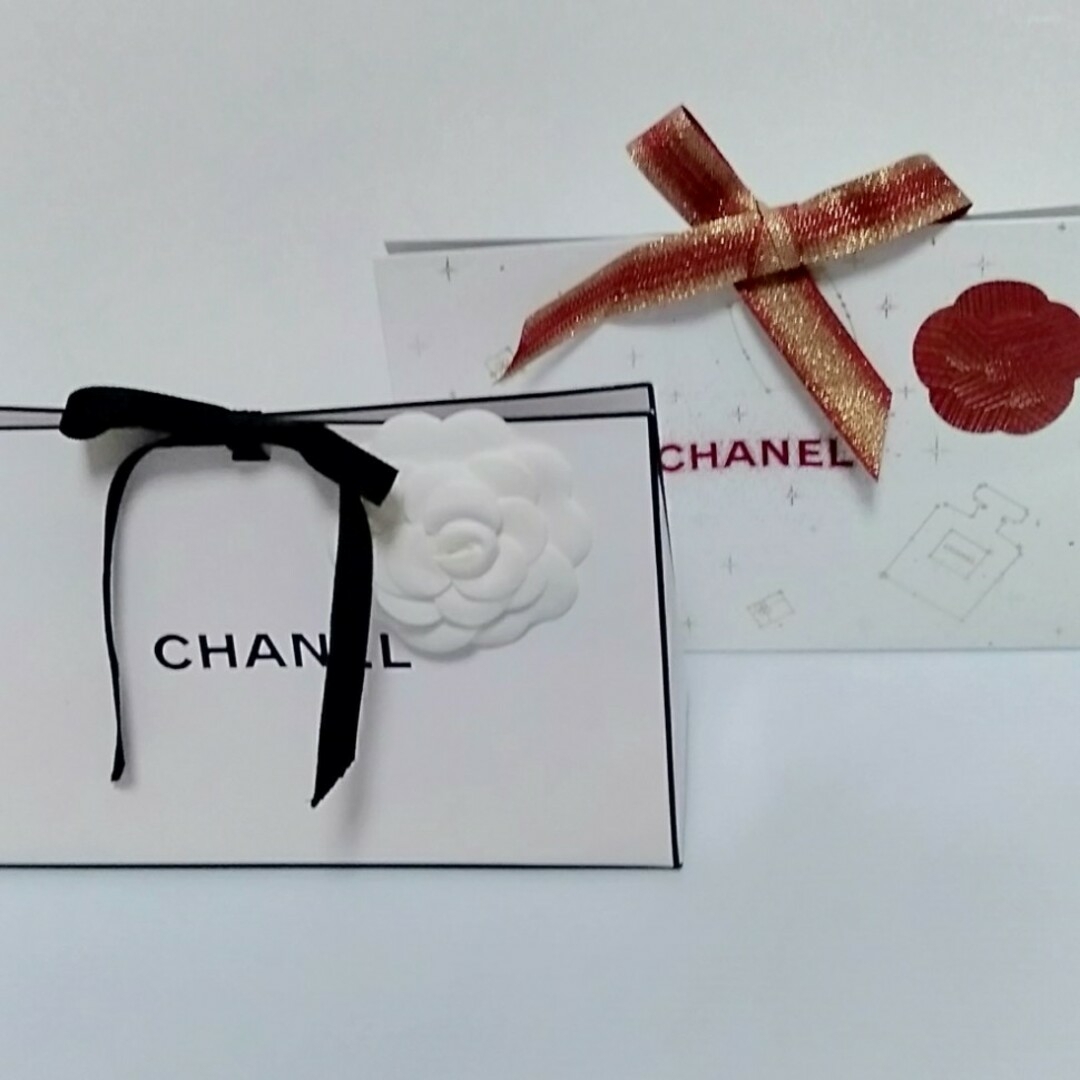 CHANEL(シャネル)の[ショップ袋11]シャネル ボックス型ショップ袋 リボン＆カメリア付き レディースのバッグ(ショップ袋)の商品写真
