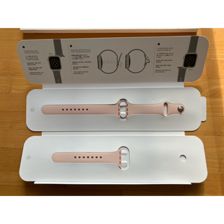 アップルウォッチ(Apple Watch)のApple Watchのスポーツバンド　ピンクサンド　40㎜　純正品(腕時計)