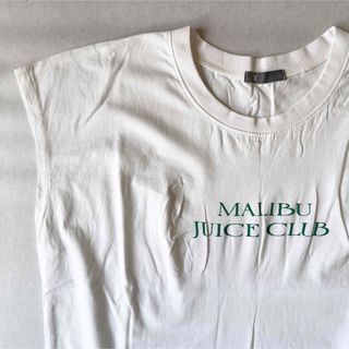 レカ(reca)のreca 半袖 Tシャツ カットソー クルーネック ミドル丈 ホワイト 白(Tシャツ(半袖/袖なし))