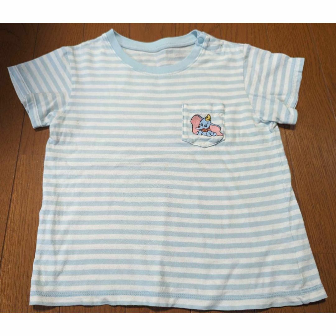 UNIQLO(ユニクロ)のTシャツ 100 ダンボ ディスニー ボーダー キッズ/ベビー/マタニティのキッズ服男の子用(90cm~)(Tシャツ/カットソー)の商品写真