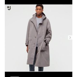 UNIQLO - オーバーサイズフーデッドロングコートの通販 by K|ユニクロ UNIQLO - オーバーサイズフーデッドロングコートの通販 by K|ユニクロ