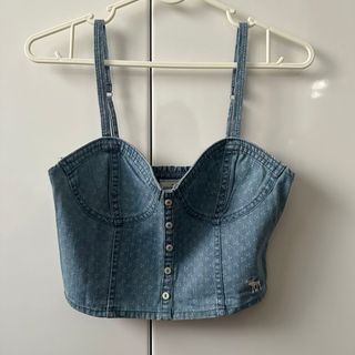 アバクロンビーアンドフィッチ(Abercrombie&Fitch)のアバクロ デニムビスチェ(ベアトップ/チューブトップ)