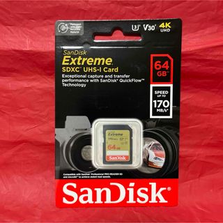 SanDisk - 読込170MB/s SDカード サンディスク Extreme 64GB