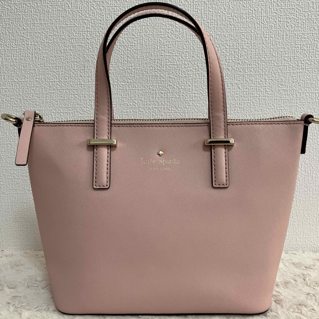 kate spade new york(ケイトスペードニューヨーク)の【美品】Kate spade ケイトスペード レザーショルダーバッグ ピンク レディースのバッグ(ショルダーバッグ)の商品写真