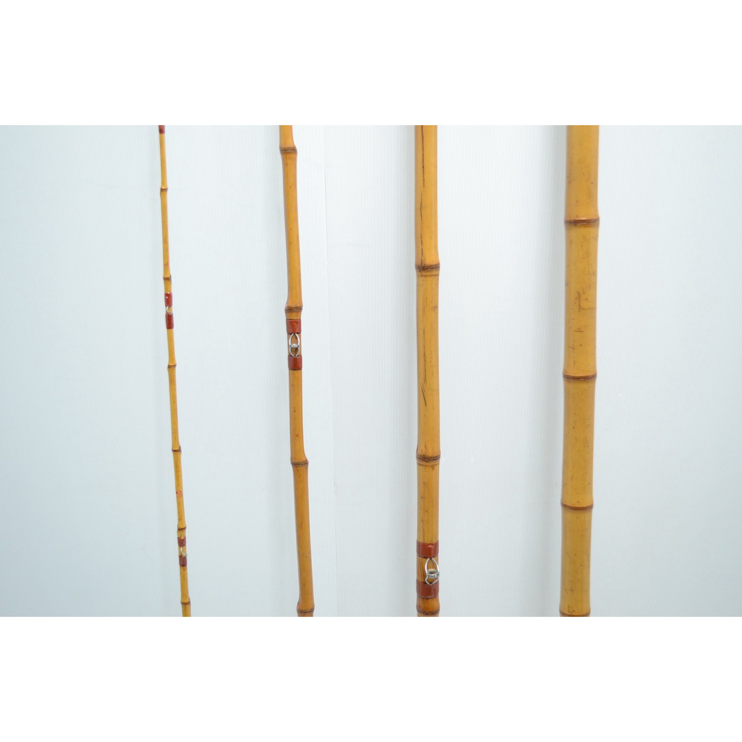 超美品】石鯛和竿 俊貞作 口巻唐草塗三本半継|磯竿 超美品】石鯛和竿 俊貞作 口巻唐草塗三本半継|磯竿