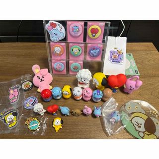 ビーティーイシビル(BT21)のBT21 まとめ売り　クーナッツ　ならぶんです　一番くじ　キーホルダー　缶バッチ(アイドルグッズ)