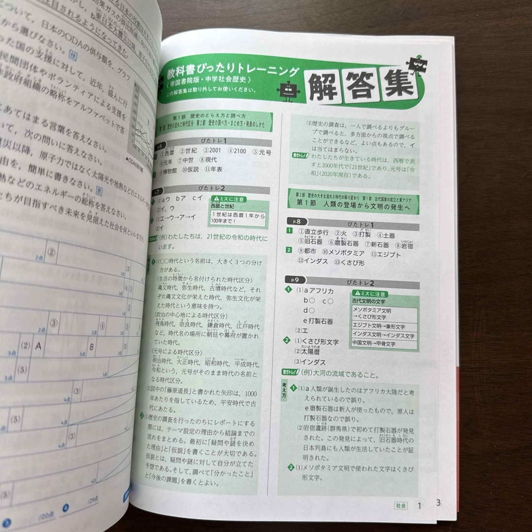 教科書ぴったりトレーニング歴史中学帝国書院版 エンタメ/ホビーの本(語学/参考書)の商品写真