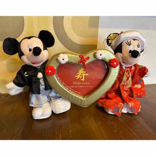 ディズニー(Disney)のウェディング　和装　フォトスタンド　ミッキー　ミニー　ディズニー　結婚式(フォトフレーム)