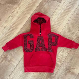 ベビーギャップ(babyGAP)のGAP裏起毛パーカー(Tシャツ/カットソー)