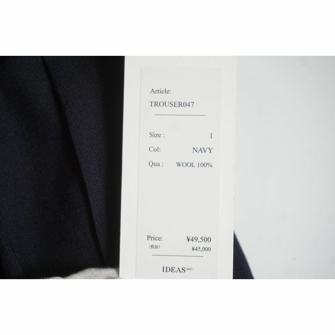 新品24SS HEUGN テーパード スラックス パンツ 紺331O▲ メンズのパンツ(スラックス)の商品写真