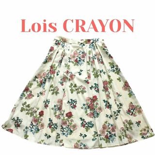 Lois CRAYON - 美品  Lois CRAYON ロイスクレヨン　アネモネ柄 スカート Mサイズ