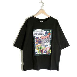 スカラー(ScoLar)のスカラー ScoLar アメコミ風アップリケTシャツ(Tシャツ(半袖/袖なし))