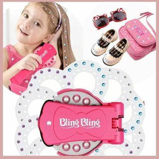 【本体＋シートセット】Bling ヘアジュエリー  3サイズ4色 計180個入(アクセサリー)