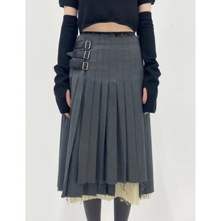 メゾンスペシャル(MAISON SPECIAL)のneith. Stripe Pleated Skirt(ロングスカート)