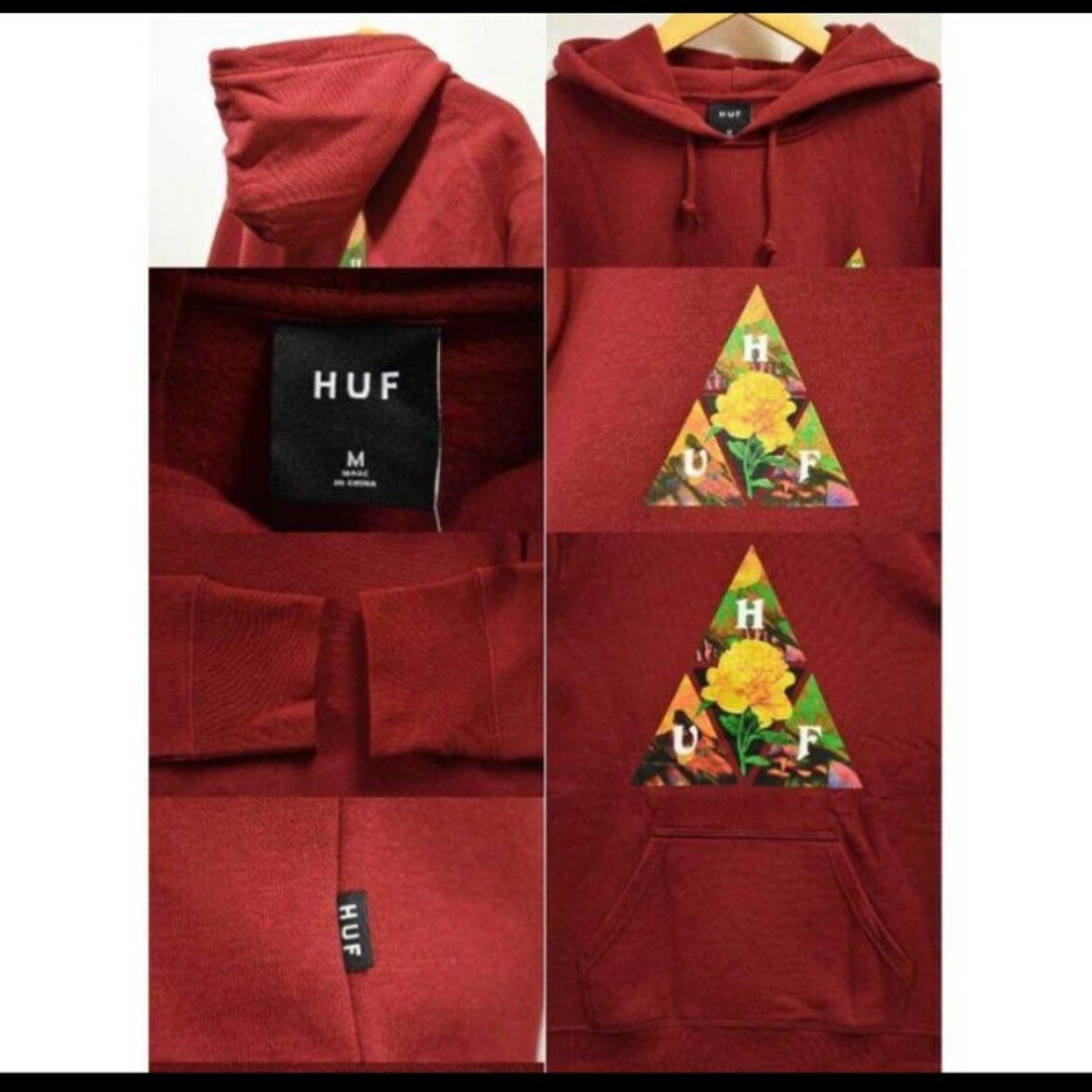 HUF(ハフ)のHUF　NEW DAWN TT P/O HOODIE【バーガンディ】 メンズのトップス(パーカー)の商品写真