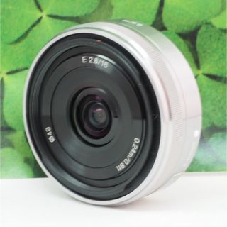 ソニー(SONY)の【美品】SonyE16mmF2.8SEL16F28 単焦点❤背景ぼかし神レンズ(レンズ(単焦点))