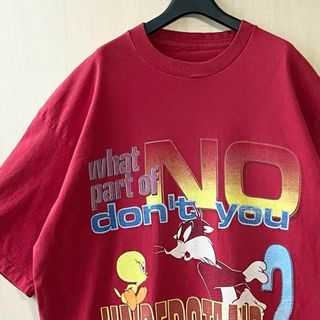 90s古着　ヴィンテージ　ルーニーテューンズ　　キャラTシャツ　トゥイーティー(Tシャツ/カットソー(半袖/袖なし))