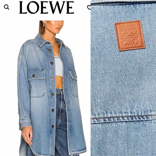 LOEWE - LOEWE 22SS ロエベ 国内正規 34 デニムロゴシャツ　ジャケット