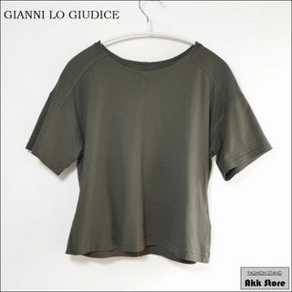 ジャンニロジュディチェ(GIANNI LO GIUDICE)のGIANNI LO GIUDICE レディース 半袖 カットソー 日本製 S(カットソー(半袖/袖なし))