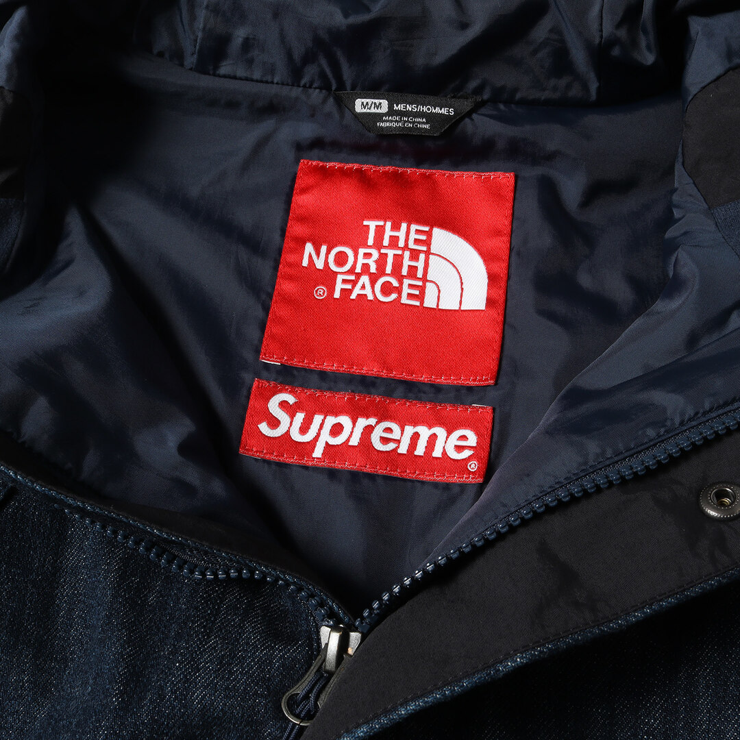 Supreme(シュプリーム)のSupreme シュプリーム ジャケット サイズ:M 15SS THE NORTH FACE Denim Dot Shot Jacket ノースフェイス デニム ドットショット ジャケット / マウンテンパーカー インディゴ アウター ブルゾン コート コラボ 【メンズ】【中古】 メンズのジャケット/アウター(マウンテンパーカー)の商品写真