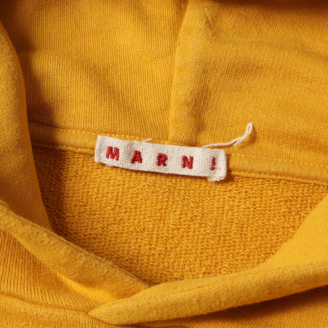 Marni(マルニ)のMARNI マルニ パーカー サイズ:46 22SS フラワー ロゴ 刺繍 スウェットパーカー FUMU0067P3 USCT08 トップス フーディー プルオーバー 裏毛 マスタード 【メンズ】【中古】 メンズのトップス(パーカー)の商品写真