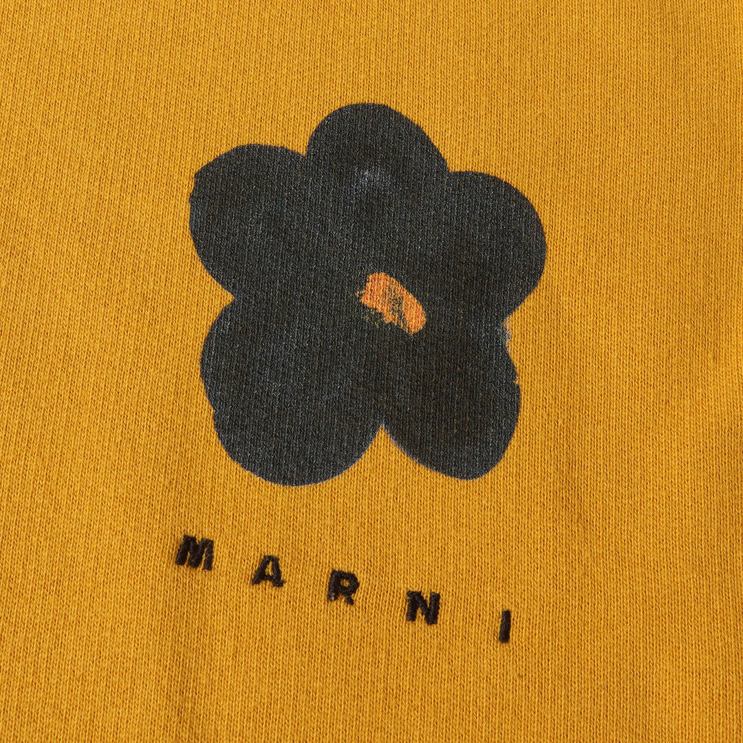 Marni(マルニ)のMARNI マルニ パーカー サイズ:46 22SS フラワー ロゴ 刺繍 スウェットパーカー FUMU0067P3 USCT08 トップス フーディー プルオーバー 裏毛 マスタード 【メンズ】【中古】 メンズのトップス(パーカー)の商品写真