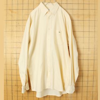 ラコステ(LACOSTE)のフレンチラコステLacoste 長袖ボタンダウンシャツ ライトイエローL ss9(シャツ)