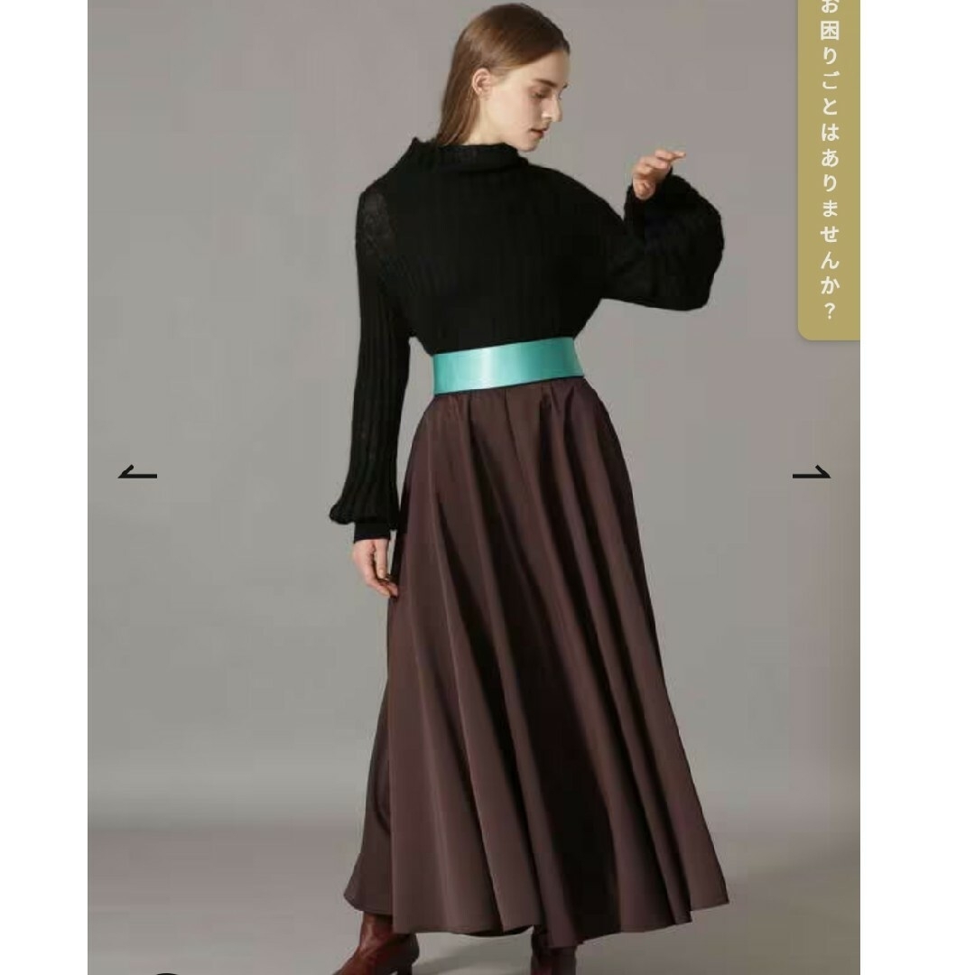 ADORE(アドーア)のアドーア　ソフトサテンスカート レディースのスカート(ロングスカート)の商品写真