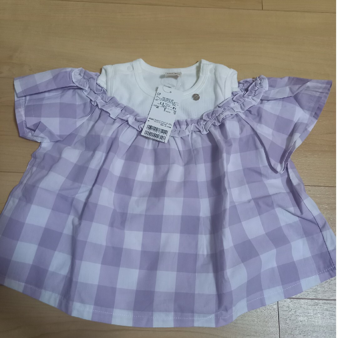 petit main(プティマイン)のプティマイン　チュニック　トップス　90 キッズ/ベビー/マタニティのキッズ服女の子用(90cm~)(Tシャツ/カットソー)の商品写真