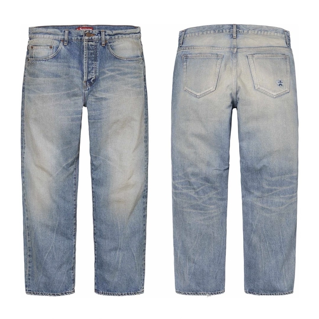 Supreme(シュプリーム)のSupreme Distressed Loose Selvedge Jean メンズのパンツ(デニム/ジーンズ)の商品写真