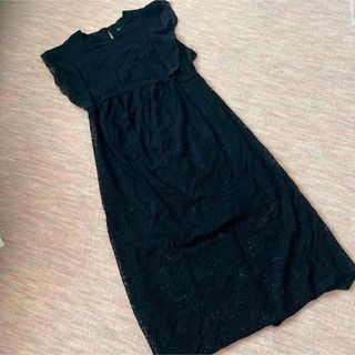 ザラ(ZARA)のzaraBASIC レースワンピース　フォーマル(ひざ丈ワンピース)