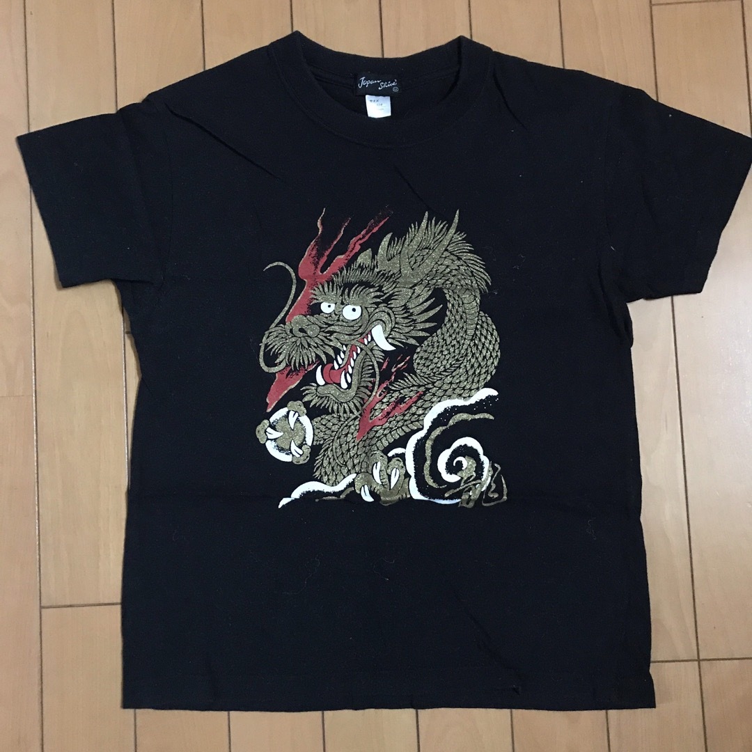 半袖Tシャツ　龍　ドラゴン　和柄　140cm キッズ/ベビー/マタニティのキッズ服男の子用(90cm~)(その他)の商品写真