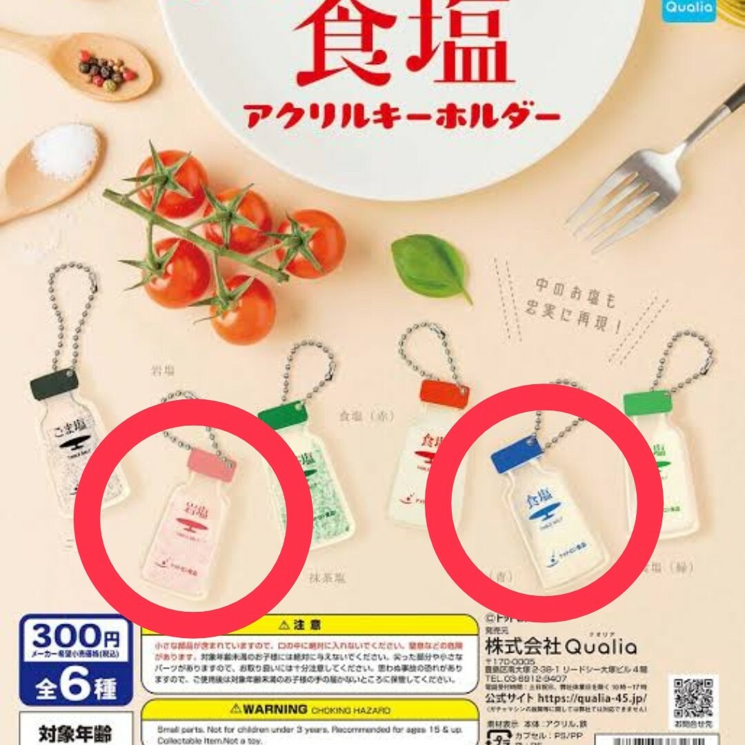 食塩 アクリルキーホルダー エンタメ/ホビーのアニメグッズ(キーホルダー)の商品写真