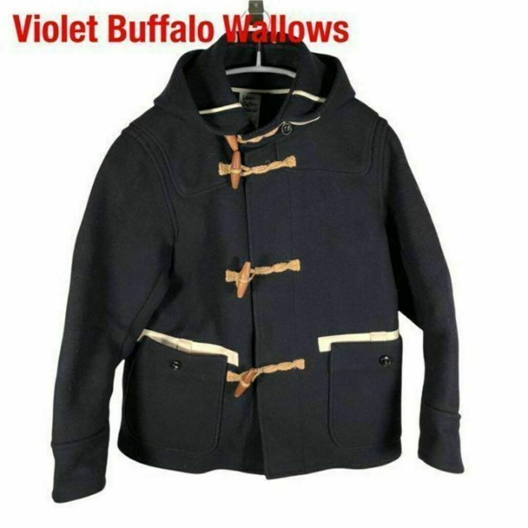 VIOLET BUFFALO WALLOWS ダッフルコート　ネイビー　S メンズのジャケット/アウター(ダッフルコート)の商品写真