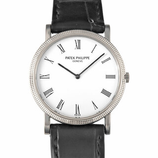 パテックフィリップ(PATEK PHILIPPE)のパテックフィリップ PATEK PHILIPPE 3520DG-001 カラトラバ 腕時計 ホワイト文字盤 メンズ【中古】(腕時計(アナログ))