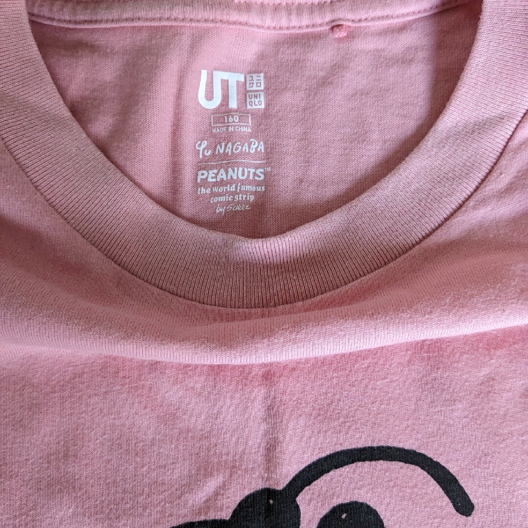 UNIQLO(ユニクロ)のユニクロUT　スヌーピー半袖Tシャツ(160) キッズ/ベビー/マタニティのキッズ服女の子用(90cm~)(Tシャツ/カットソー)の商品写真